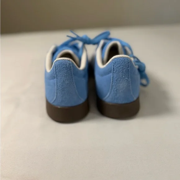 adidas VL Court 2.0 Blue Suede Sneakers Men’s 8 NWT - Picture 8 of 9